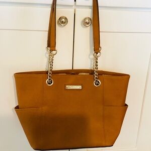 Large Calvin Klein saffiano Leather Tote Bag, Large Leather Tote Bag